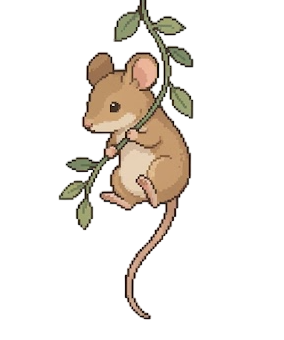 Ratoncito curioso del bosque